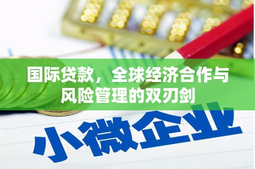 中方国际贷款，全球经济合作与风险管理的双刃剑