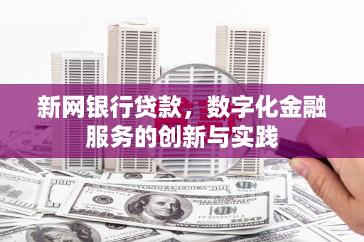 中方新网银行贷款，数字化金融服务的创新与实践