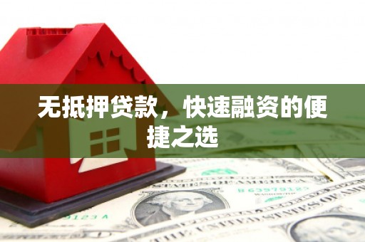 中方无抵押贷款，快速融资的便捷之选