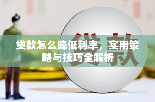 中方贷款怎么降低利率，实用策略与技巧全解析
