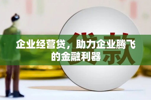 中方企业经营贷，助力企业腾飞的金融利器