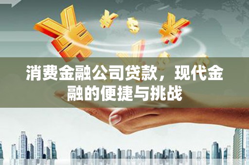 中方消费金融公司贷款，现代金融的便捷与挑战