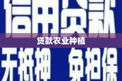 中方贷款农业种植