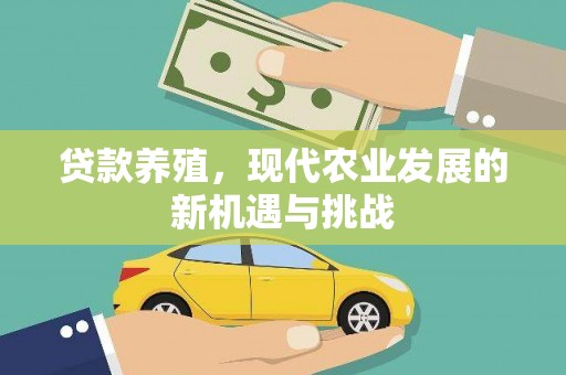 中方贷款养殖，现代农业发展的新机遇与挑战