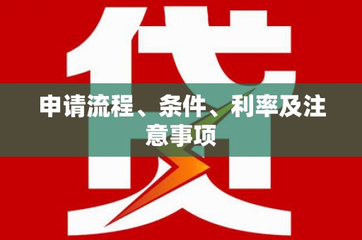 中方申请流程、条件、利率及注意事项