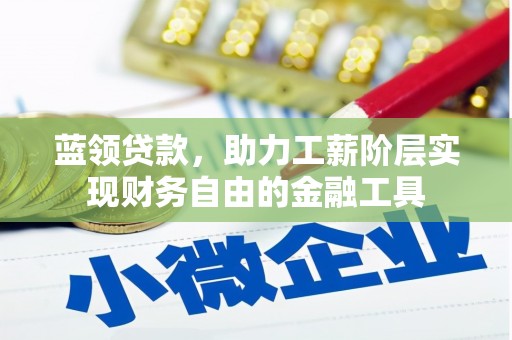 中方蓝领贷款，助力工薪阶层实现财务自由的金融工具