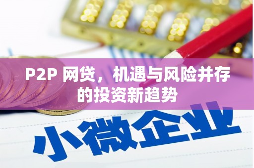 中方P2P 网贷，机遇与风险并存的投资新趋势