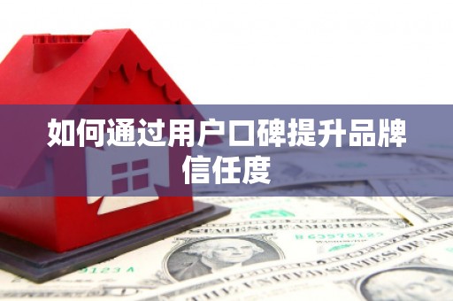 中方如何通过用户口碑提升品牌信任度