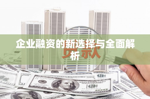 中方企业融资的新选择与全面解析
