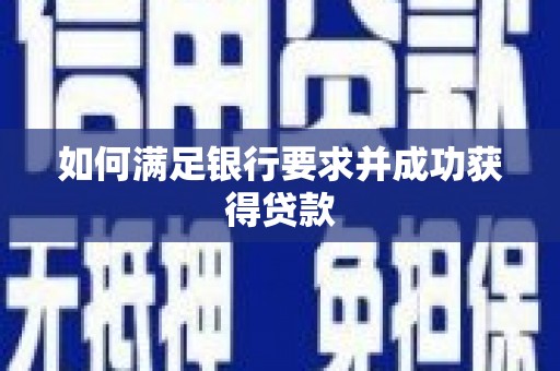 中方如何满足银行要求并成功获得贷款