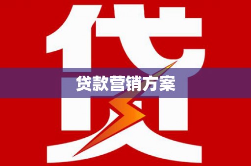 中方贷款营销方案