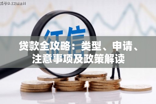 中方贷款全攻略：类型、申请、注意事项及政策解读