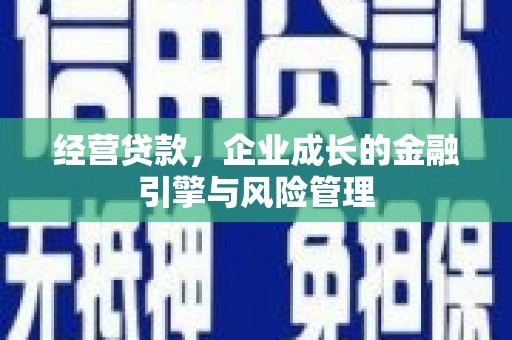 中方经营贷款，企业成长的金融引擎与风险管理